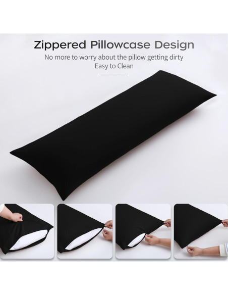 Almohada Corporal Viscoelástica DOWNSTORIA 50.8x137.2 cm Negra Almohada Corporal Viscoelástica DOWNSTORIA 50.8x137.2 cm Negra