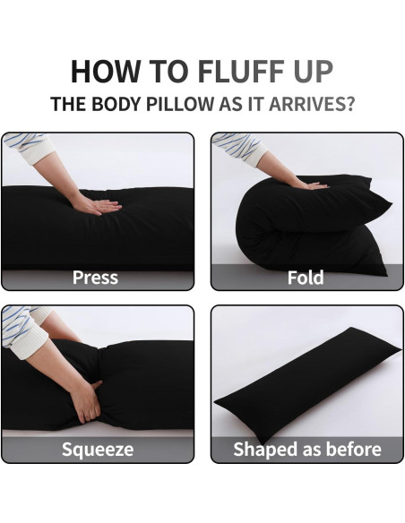 Almohada Corporal Viscoelástica DOWNSTORIA 50.8x137.2 cm Negra Almohada Corporal Viscoelástica DOWNSTORIA 50.8x137.2 cm Negra