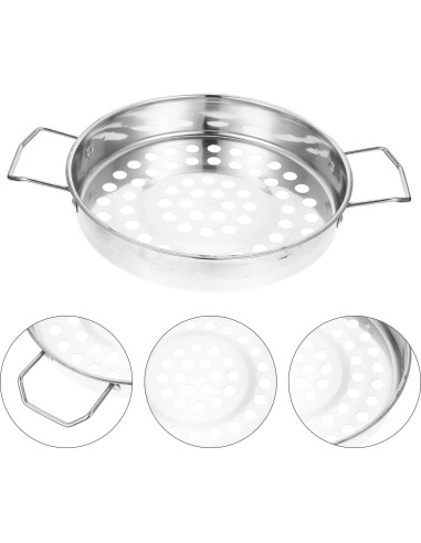 Colador de Acero Inoxidable SHOWERORO 28.3 cm para Pasta y Verduras