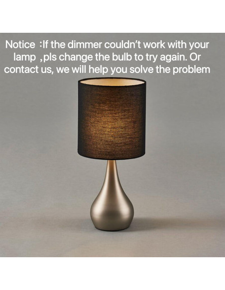 Interruptor Táctil Regulable Zeifun 3 Niveles Brillo LED