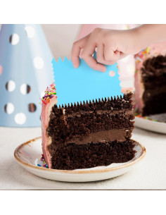 Juego de Raspadores de Arcilla Amabro 6 Pcs Plástico Azul 2