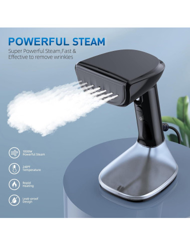 Vaporera de Ropa NTAYDZSW 1800W 250ml Calentamiento 20s