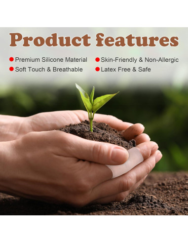 Fundas de Gel para Dedos HINZIC - 6pcs Transparente 4.93 cm