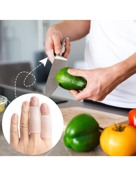 Fundas de Gel para Dedos HINZIC - 6pcs Transparente 4.93 cm