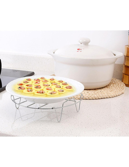 Rejilla de Vapor YIKANGHENG 18 cm Acero Inoxidable 2 Piezas Rejilla de Vapor YIKANGHENG 18 cm Acero Inoxidable 2 Piezas