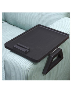 Bandeja para Brazo de Sofá Plegable Danfoxer 32.5x23.9cm Negro