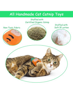 Juguetes para Gatos ETEKYER con Hierba Gatera 6 Piezas 2