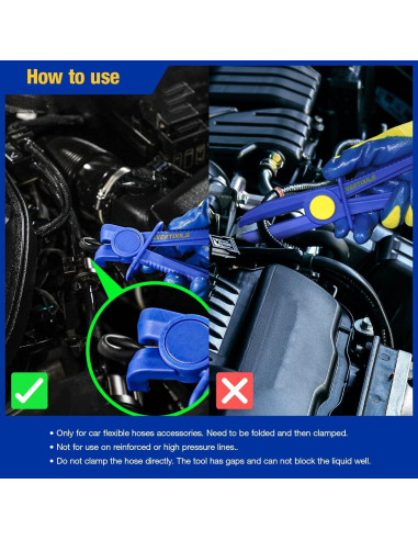 Juego de Pinzas de Abrazadera de Manguera 6 Piezas Evertools