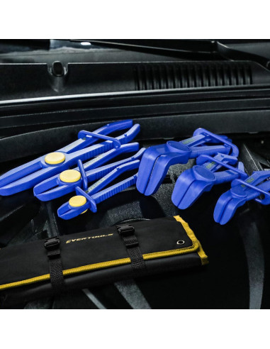 Juego de Pinzas de Abrazadera de Manguera 6 Piezas Evertools