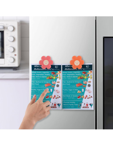 Clips para Bolsas COOK WITH COLOR - Paquete de 8, Flores Brillantes