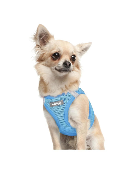 Arnés para Perros Pequeños Rabbitgoo XXXS Azul Transpirable