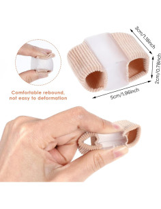 Separadores de Dedos de Gel Qianyu 2PCS Correctores Juanetes 2