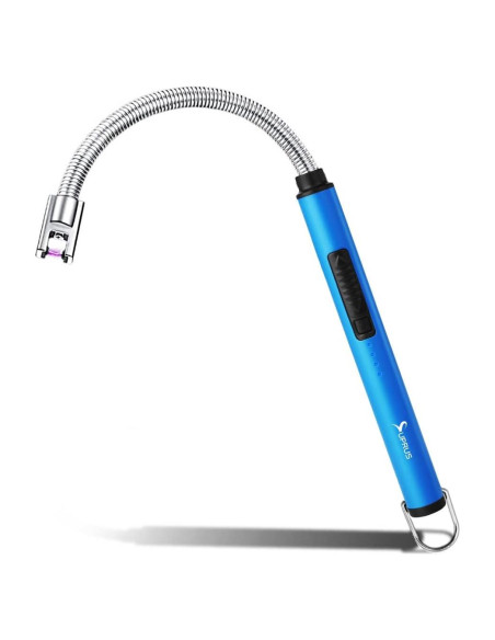 Encendedor Eléctrico SUPRUS Azul Recargable USB 360 a Prueba de Viento