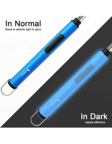 Encendedor Eléctrico SUPRUS Azul Recargable USB 360 a Prueba de Viento