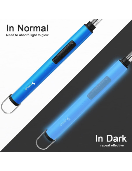 Encendedor Eléctrico SUPRUS Azul Recargable USB 360 a Prueba de Viento