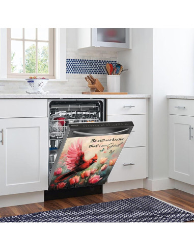Cubierta Magnética para Lavavajillas Genérico 58.4x66 cm Tulipanes