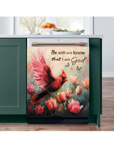 Cubierta Magnética para Lavavajillas Genérico 58.4x66 cm Tulipanes