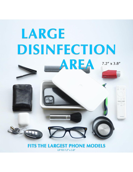 Caja Desinfectante UV-C Cleanse Crate - Gran Capacidad 20.2x11.6 cm