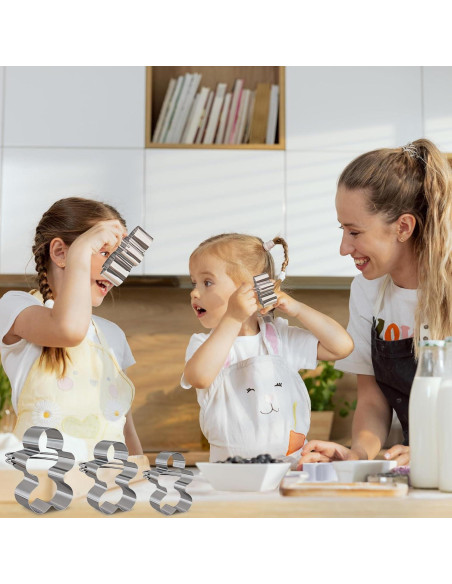 Juego de Cortadores de Galletas Navidad ALLTOP 5 Piezas Acero Inoxidable