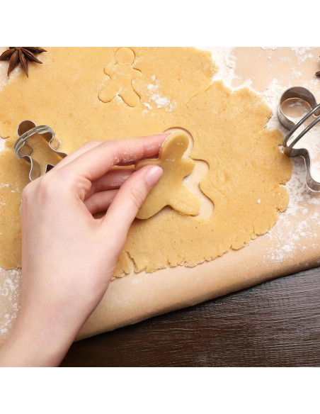 Juego de Cortadores de Galletas Navidad ALLTOP 5 Piezas Acero Inoxidable