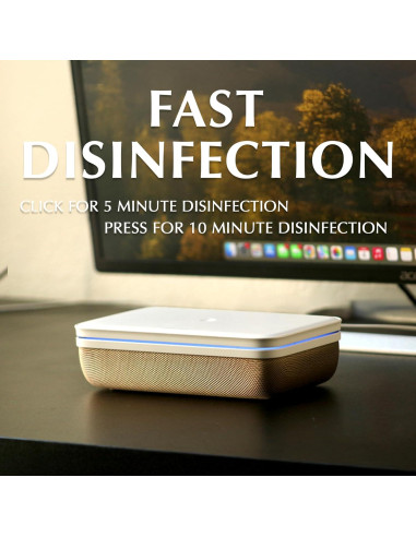 Caja Desinfectante UV-C Cleanse Crate - Gran Capacidad 20.2x11.6 cm