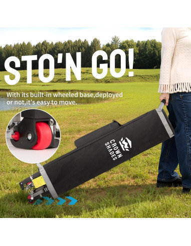 Carpa Plegable CROWN SHADES 10x10 con Pared Lateral y UV 50+