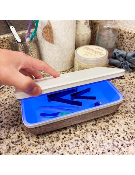 Caja Desinfectante UV-C Cleanse Crate - Gran Capacidad 20.2x11.6 cm