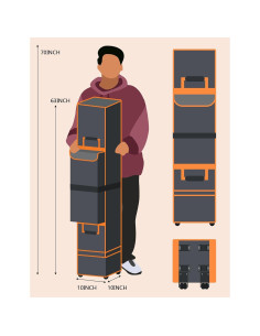 Bolsa de Almacenamiento para Carpa Grande Roetelo 160x25cm 2