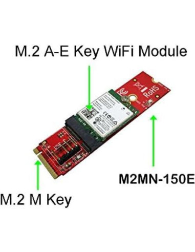 Ableconn M2MN-150E Placa Convertidora M.2 Clave E a M