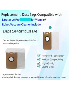 Bolsas de Repuesto Jpbaisqic para Laresar L6 Pro - 10 Unidades 2