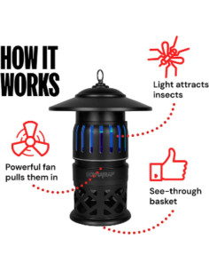 Trampa para Insectos DynaTrap DT1050-AZSR 0.20 Hectáreas Negra 2