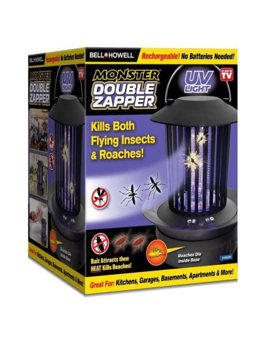 Zapper Doble 18W Bell+Howell, Asesino Eléctrico de Insectos