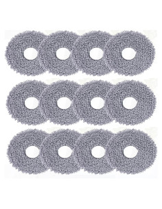 Paños de Mopa de Microfibra Sgizoku para Roborock Q Revo - 12 Piezas
