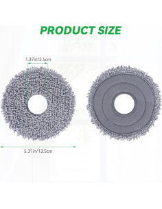 Paños de Mopa de Microfibra Sgizoku para Roborock Q Revo - 12 Piezas 2