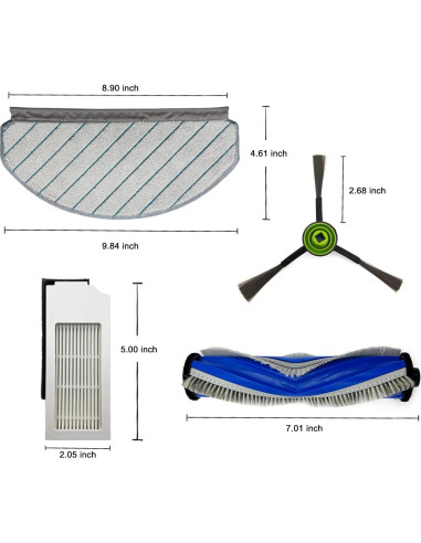 Repuestos Aspiradora CleanCrafter para ECOVACS DEEBOT N20 Plus