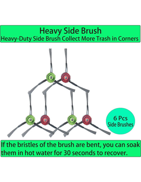 Accesorios de Repuesto YahuPase para Aspiradora Ecovacs DEEBOT X1 y T10 Accesorios de Repuesto YahuPase para Aspiradora Ecovacs DEEBOT X1 y T10