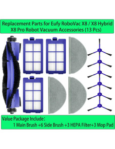 Accesorios de Repuesto YahuPase para Eufy RoboVac X8 - 13 Piezas 2
