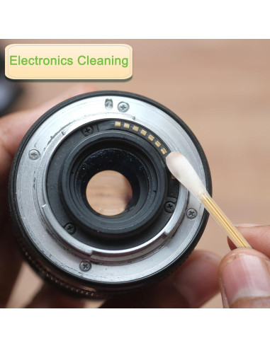 200 Bastones de Algodón Largos de Madera para Maquillaje