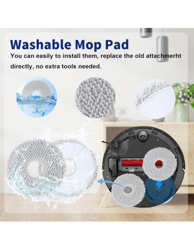 21 Piezas Accesorios para Aspiradora Roborock Qrevo Plus