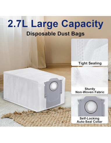 21 Piezas Accesorios para Aspiradora Roborock Qrevo Plus