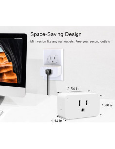 Enchufe Inteligente Regulador WiFi Eva's Light 300W Control Voz 2