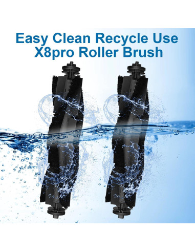 Cepillos de Reemplazo para Aspiradora Robot eufy X8 Pro - 2 Piezas