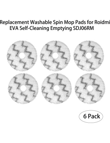Paños de Mopa Lavables ZYBULSHJT para Roidmi EVA SDJ06RM - 6 Piezas
