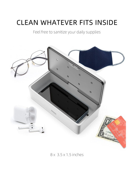 Caja Desinfectante UV Knizen S2 para Teléfonos y Joyas Caja Desinfectante UV Knizen S2 para Teléfonos y Joyas