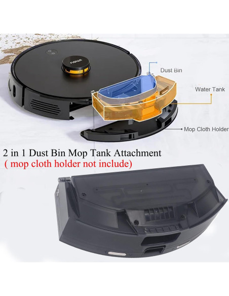 Tanque de Mopa y Cubo de Basura 2 en 1 ZXHUANGOH para iHome