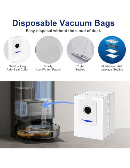 Kit de Accesorios para Aspiradora Robot ECOVACS DEEBOT T30S - 20 Piezas Kit de Accesorios para Aspiradora Robot ECOVACS DEEBOT T30S - 20 Piezas