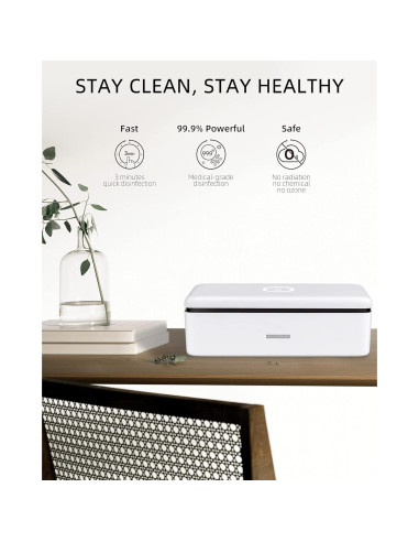 Caja Desinfectante UV Knizen S2 para Teléfonos y Joyas