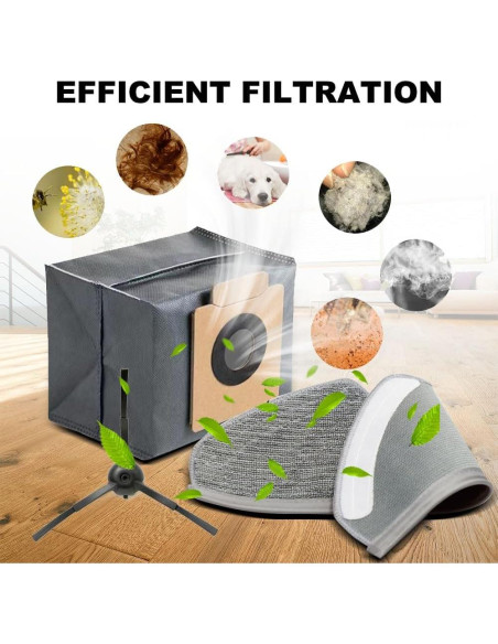 Kit de Repuestos Eufy X8 Pro - 17 Piezas HEPA y Accesorios Kit de Repuestos Eufy X8 Pro - 17 Piezas HEPA y Accesorios