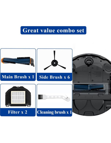 Kit de Repuestos para Aspiradora Robot Shark RV2310AE - 10 Piezas