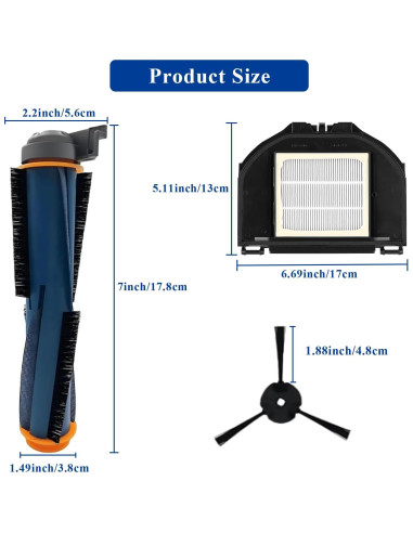 Kit de Repuestos para Aspiradora Robot Shark RV2310AE - 10 Piezas